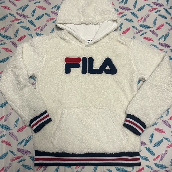 Fila Other - Fila White Fleece Hoodie